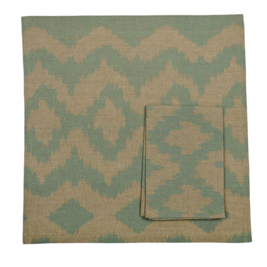 Ikat napkins sky - set of four